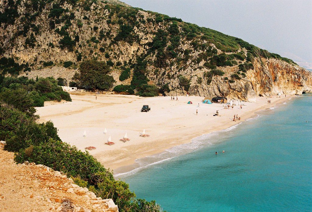 Plage Gjipe crique ionienne Albanie